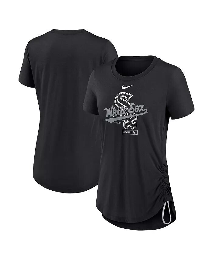 Женская черная футболка Chicago White Sox с боковой застежкой, модная футболка Tri-Blend Performance Nike
Женская черная футболка Chicago White Sox с боковой застежкой, модная футболка Tri-Blend Performance Nike