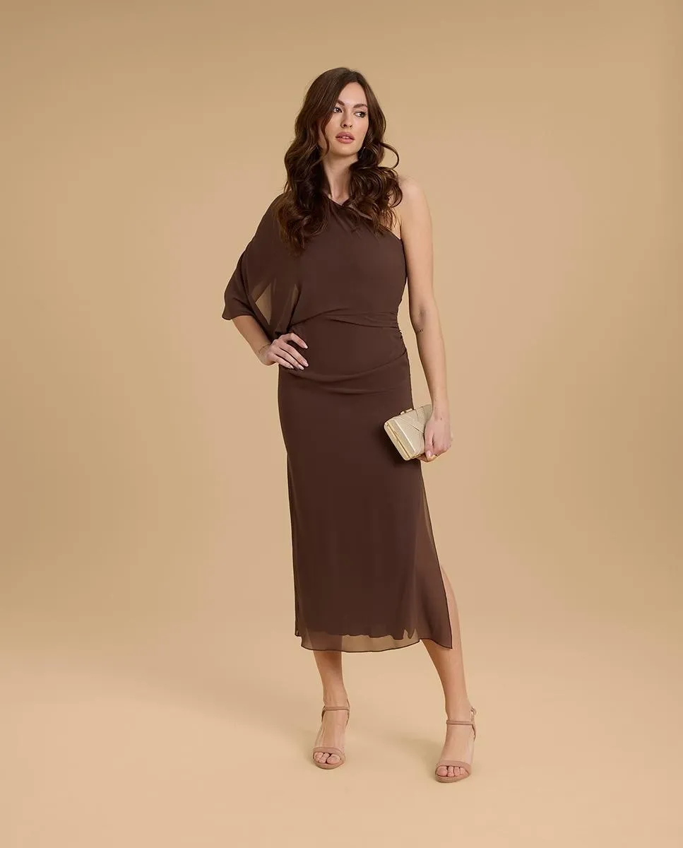 Миди-платье с присборенными рукавами Veneno En La Piel, коричневый
Миди-платье с присборенными рукавами Veneno En La Piel, коричневый