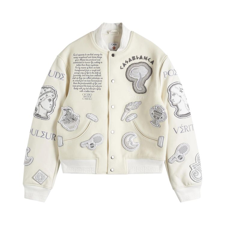 Куртка Casablanca Chenille Embroidered Patchwork Bomber Jacket 'Off White', белый
Куртка Casablanca Chenille Embroidered Patchwork Bomber Jacket 'Off White', белый