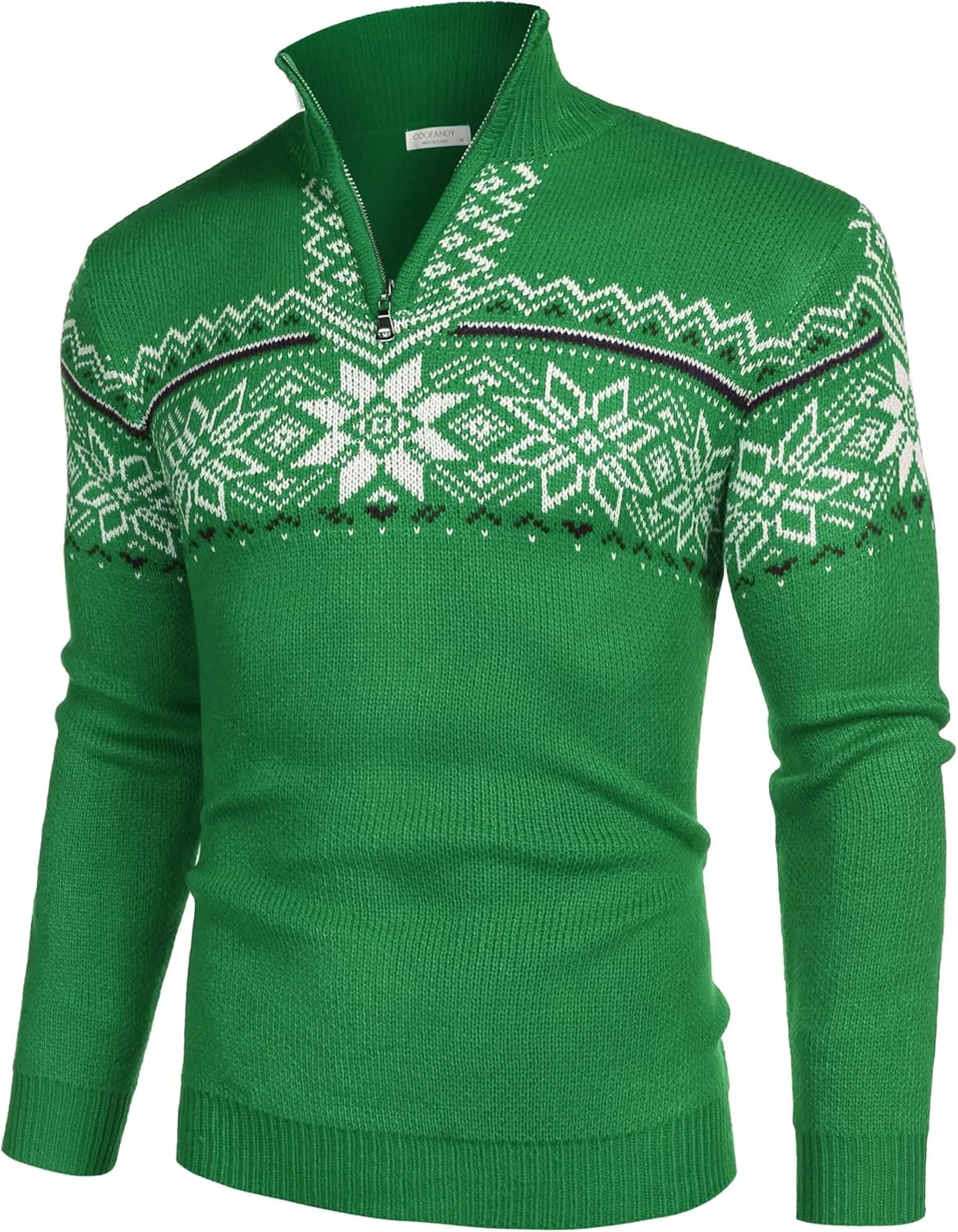 COOFANDY мужской поло-свитер с молнией на четверть
COOFANDY мужской поло-свитер с молнией на четверть