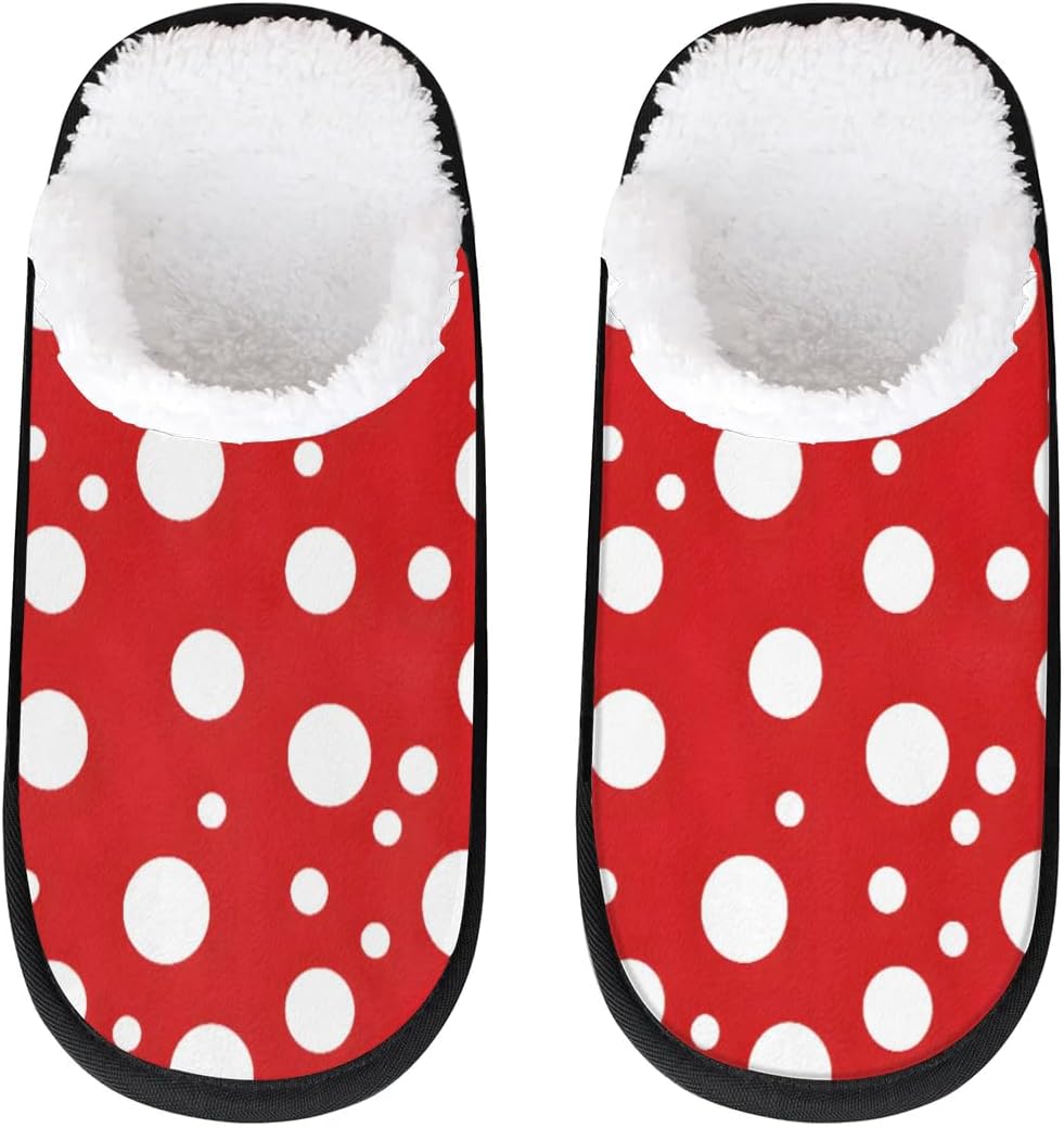 Тапочки Gublec для женщин и мужчин, уютные с нескользящей подошвой, для дома, теплые плюшевые тапочки для дома, спальни и путешествий, Round Dots Print
Тапочки Gublec для женщин и мужчин, уютные с нескользящей подошвой, для дома, теплые плюшевые тапочки для дома, спальни и путешествий, Round Dots Print