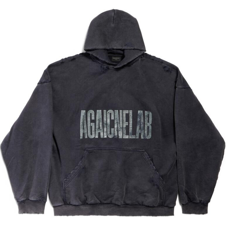 Толстовка мужская серая Balenciaga, серый 
Толстовка мужская серая Balenciaga, серый