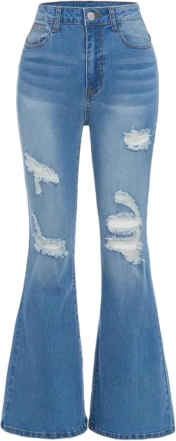 Джинсы для девочек с потертостями и расклешенным низом, stretchy fit, bell bottom
Джинсы для девочек с потертостями и расклешенным низом, stretchy fit, bell bottom