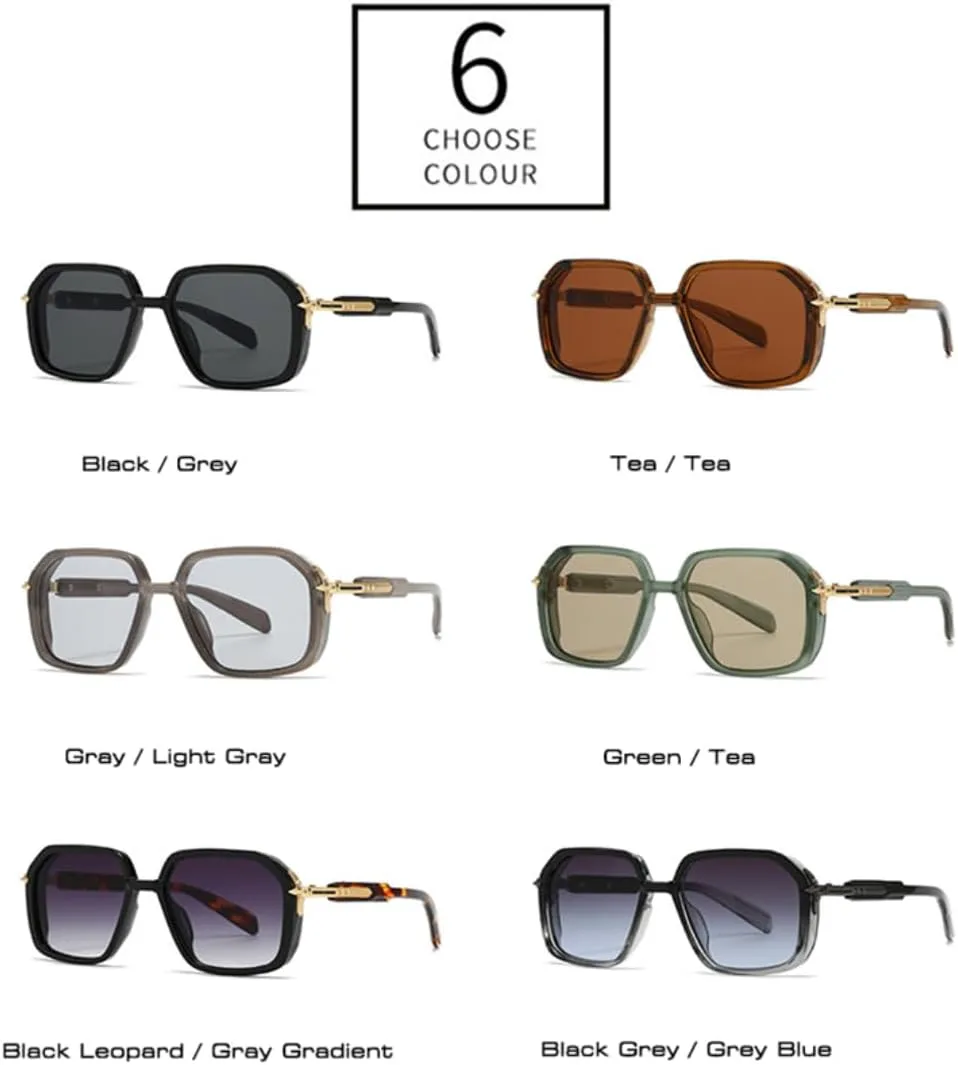 Мужские солнцезащитные очки в стиле ретро с защитой от УФ-излучения UV400, женские солнцезащитные очки с заклепками и градиентным переходом цвета UUPTTPL, Tea Tea
Мужские солнцезащитные очки в стиле ретро с защитой от УФ-излучения UV400, женские солнцезащитные очки с заклепками и градиентным переходом цвета UUPTTPL, Tea Tea