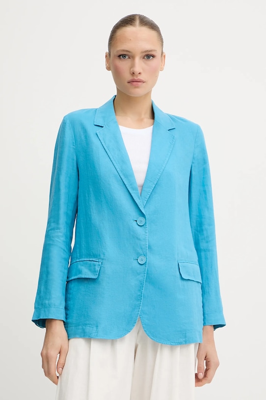 Льняной пиджак United Colors Of Benetton, синий
Льняной пиджак United Colors Of Benetton, синий
