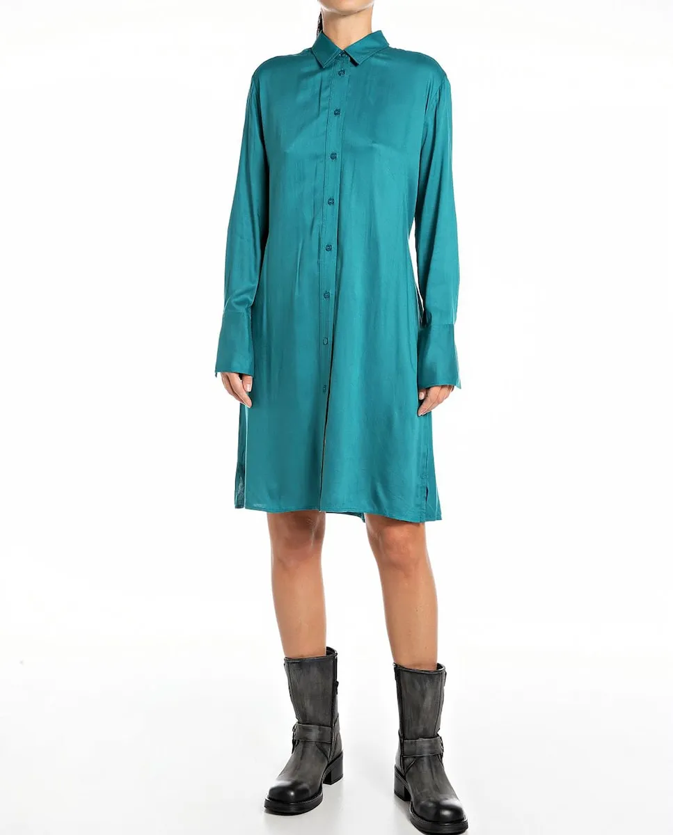 Длинный рукав короткое платье Replay, синий
Длинный рукав короткое платье Replay, синий