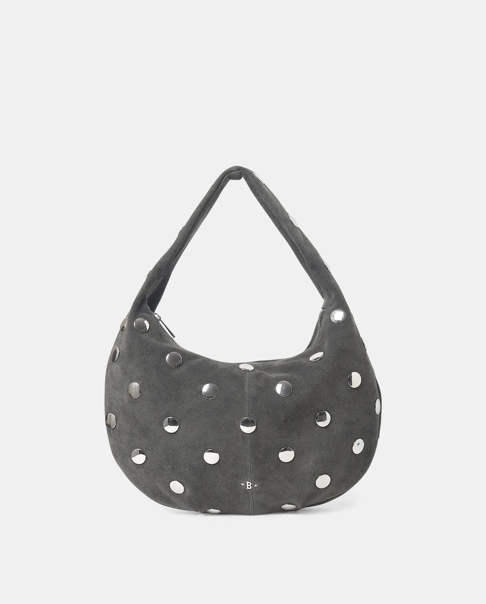 Сумка через плечо из кожи с крупными заклепками Brownie, серый
Сумка через плечо из кожи с крупными заклепками Brownie, серый