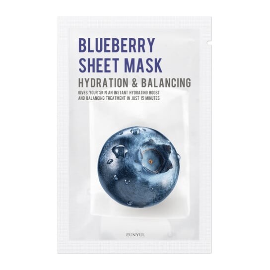 Увлажняющая тканевая маска с ягодами 22мл Eunyul Blueberry Sheet Mask
Увлажняющая тканевая маска с ягодами 22мл Eunyul Blueberry Sheet Mask