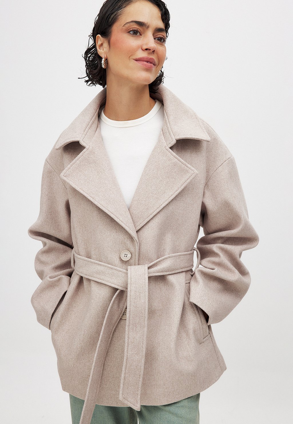 Короткое пальто NA-KD, бежевый
Короткое пальто NA-KD, бежевый