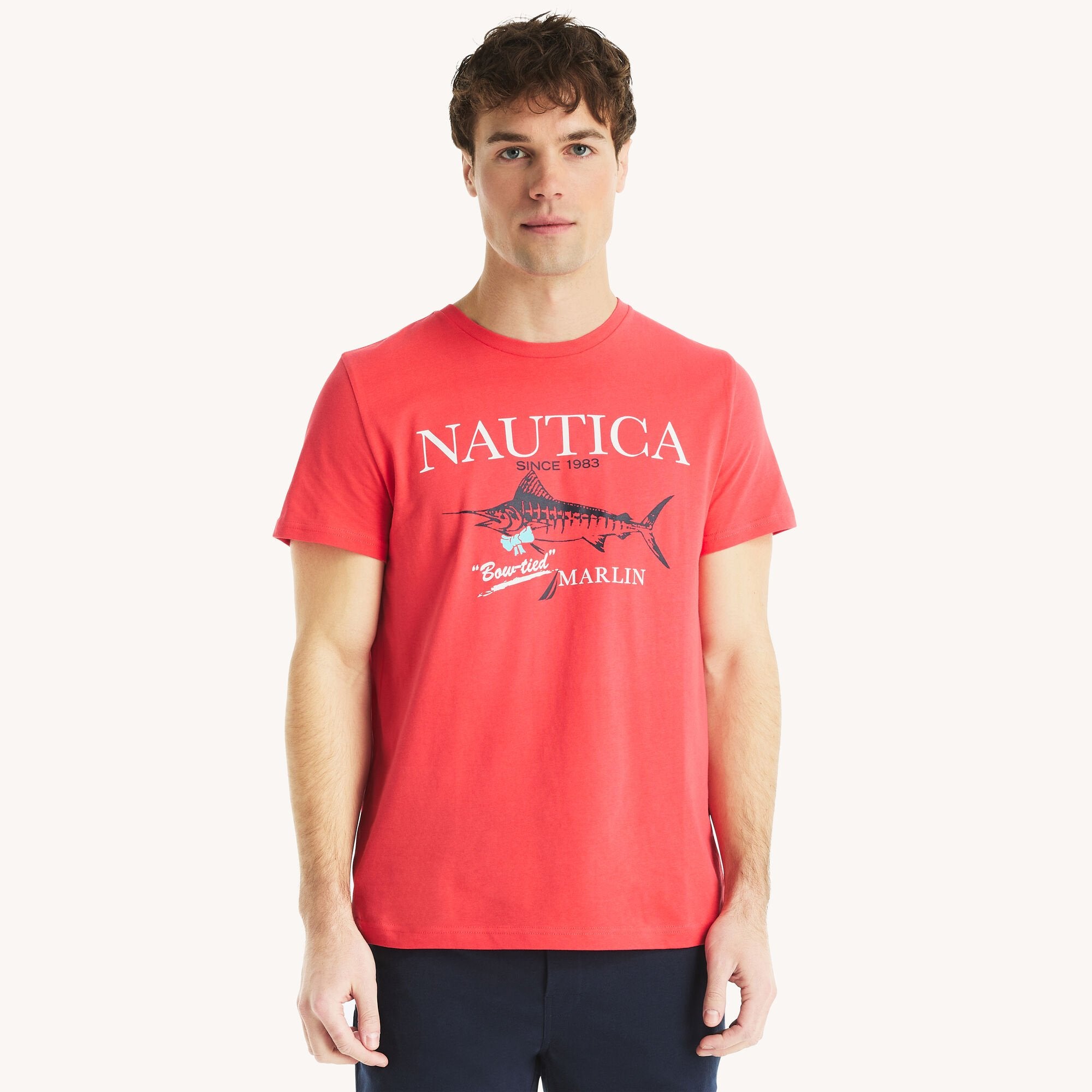 Футболка Nautica Mens Marlin с рисунком, цвет pepper red 18-1651
Футболка Nautica Mens Marlin с рисунком, цвет pepper red 18-1651