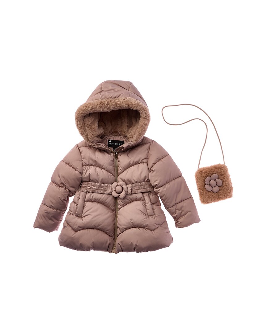 Комплект из стеганого пальто и сумочки "Русалка" от Rothschild, коричневый
Комплект из стеганого пальто и сумочки "Русалка" от Rothschild, коричневый