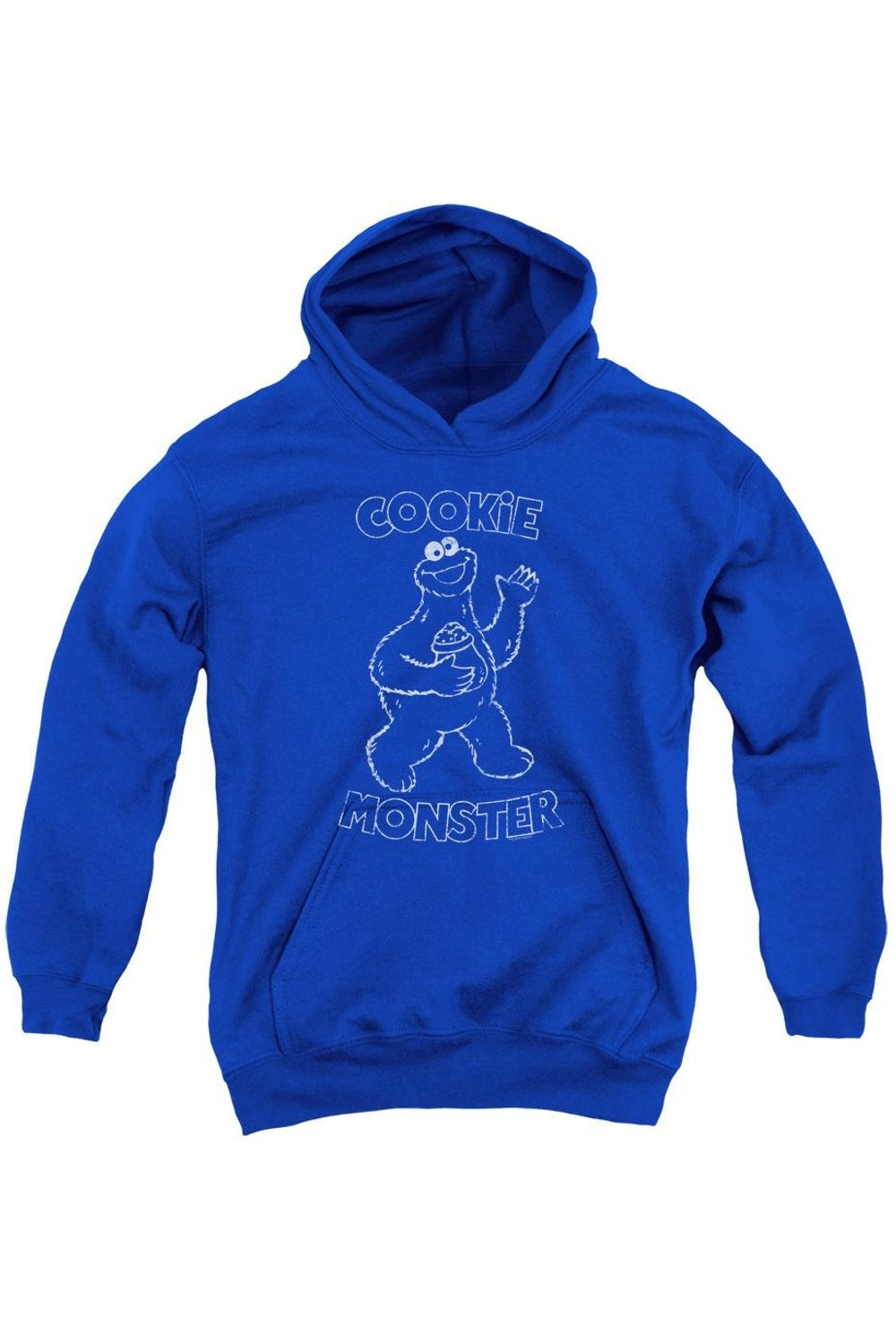 Толстовка с капюшоном Simple Cookie от Sesame Street Youth Gildan, синий 
Толстовка с капюшоном Simple Cookie от Sesame Street Youth Gildan, синий