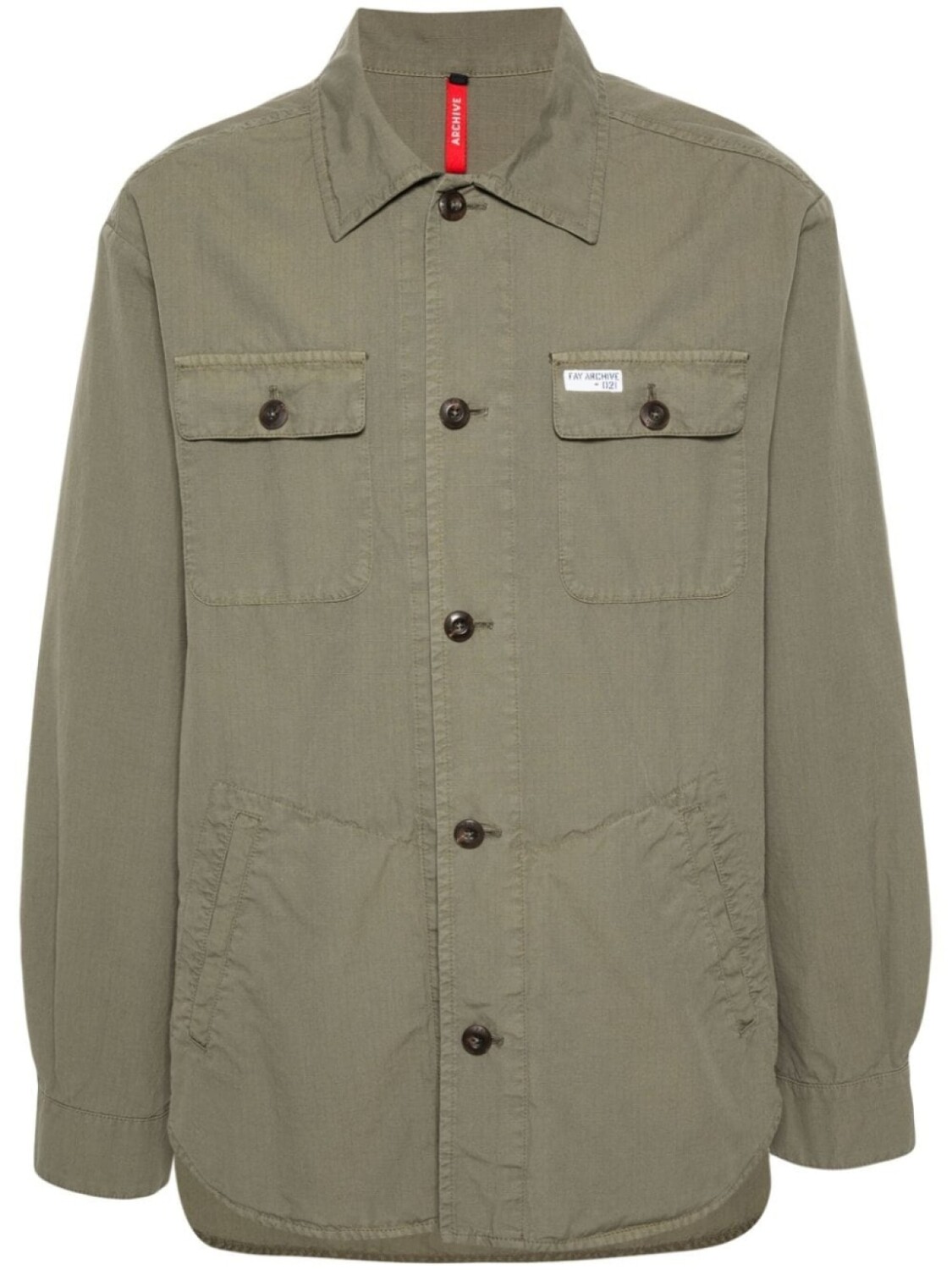Fay куртка-рубашка из рипстопа, зеленый
Fay куртка-рубашка из рипстопа, зеленый