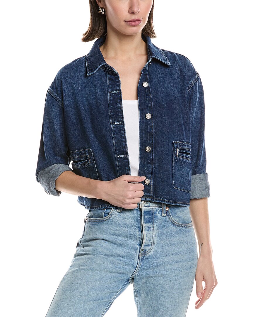 HUDSON Jeans Боксовидная рубашка на пуговицах, синий
HUDSON Jeans Боксовидная рубашка на пуговицах, синий