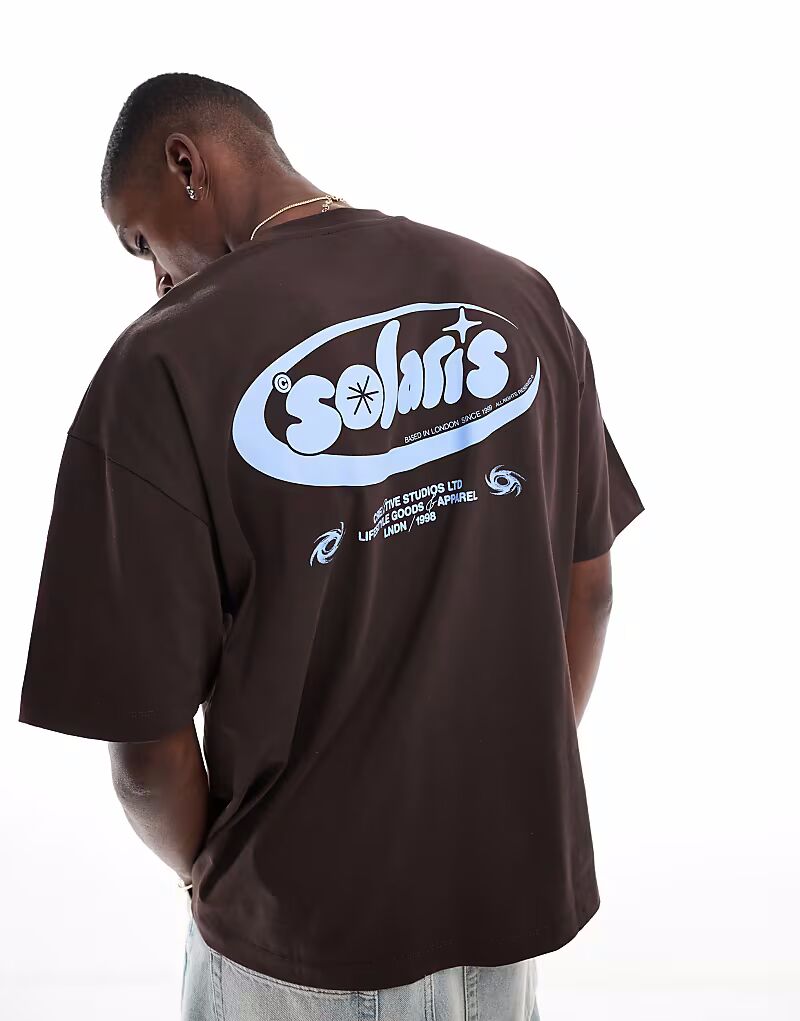 Футболка свободного кроя ASOS DESIGN с текстовой графикой коричневого цвета
Футболка свободного кроя ASOS DESIGN с текстовой графикой коричневого цвета