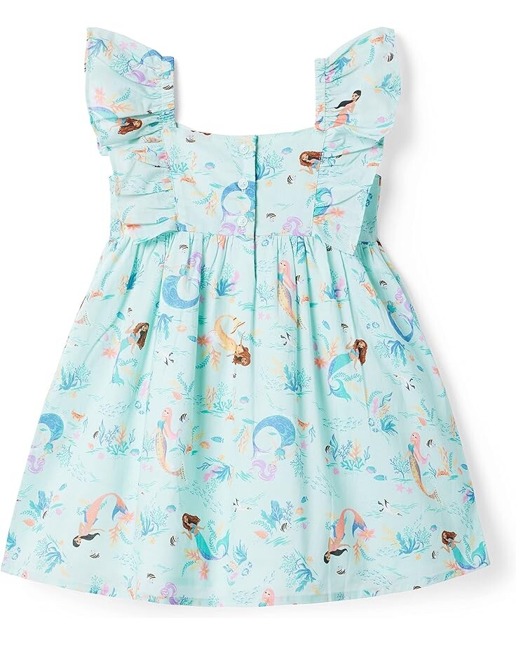 Платье Janie and Jack Little Mermaid Printed Dress, зеленый 
Платье Janie and Jack Little Mermaid Printed Dress, зеленый