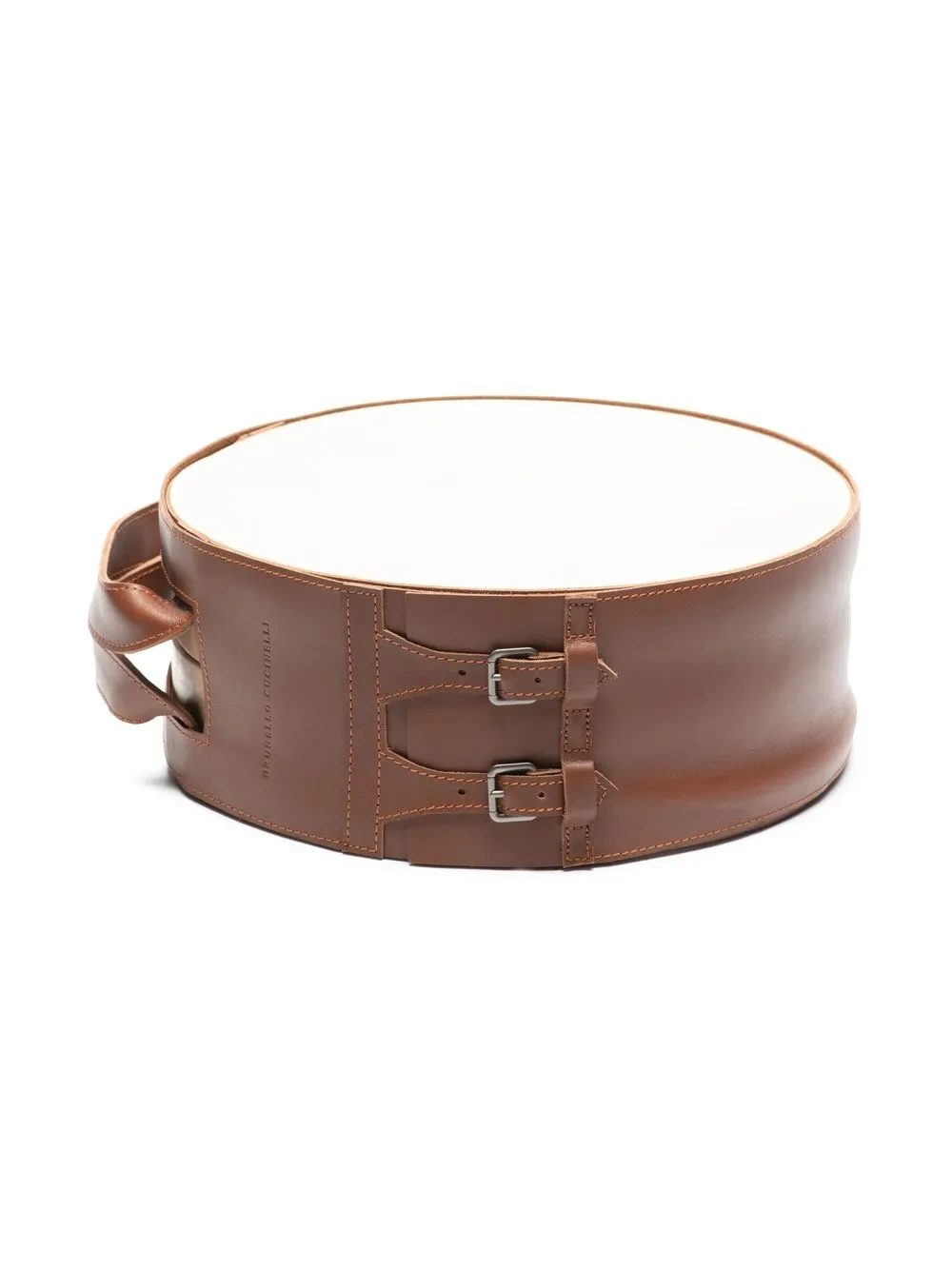 Бубен с отделкой из кожи Brunello Cucinelli, бежевый
Бубен с отделкой из кожи Brunello Cucinelli, бежевый