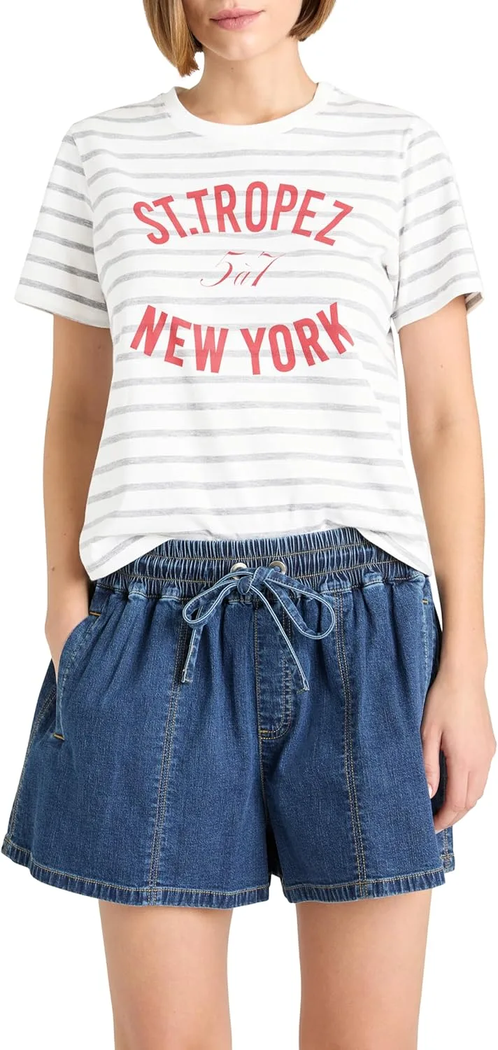 Cinq à Sept Women's St Tropez NY Shrunken Tee
Cinq à Sept Women's St Tropez NY Shrunken Tee