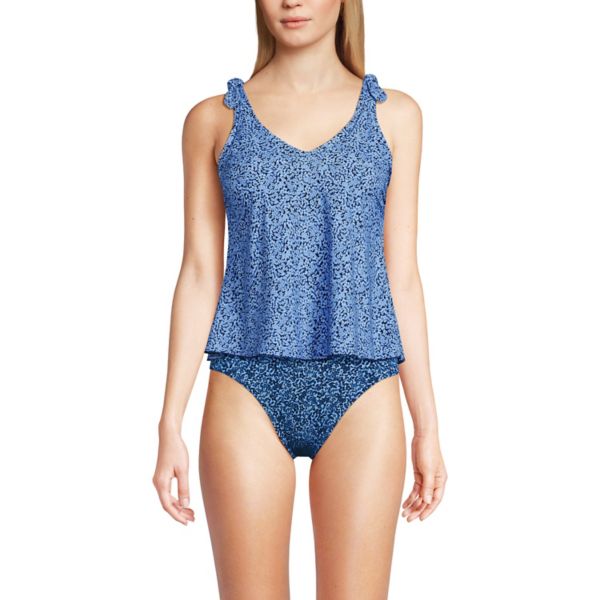 Женский топ-танкини с завязками на плечах Lands' End, цвет blue navy lilies
Женский топ-танкини с завязками на плечах Lands' End, цвет blue navy lilies