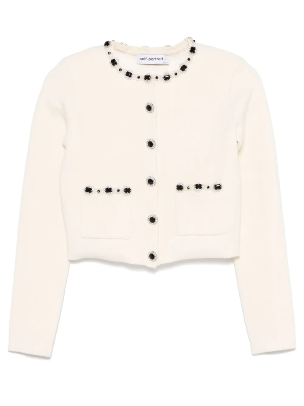 Кардиган с декором «Автопортрет» Self-Portrait, нейтральный
Кардиган с декором «Автопортрет» Self-Portrait, нейтральный