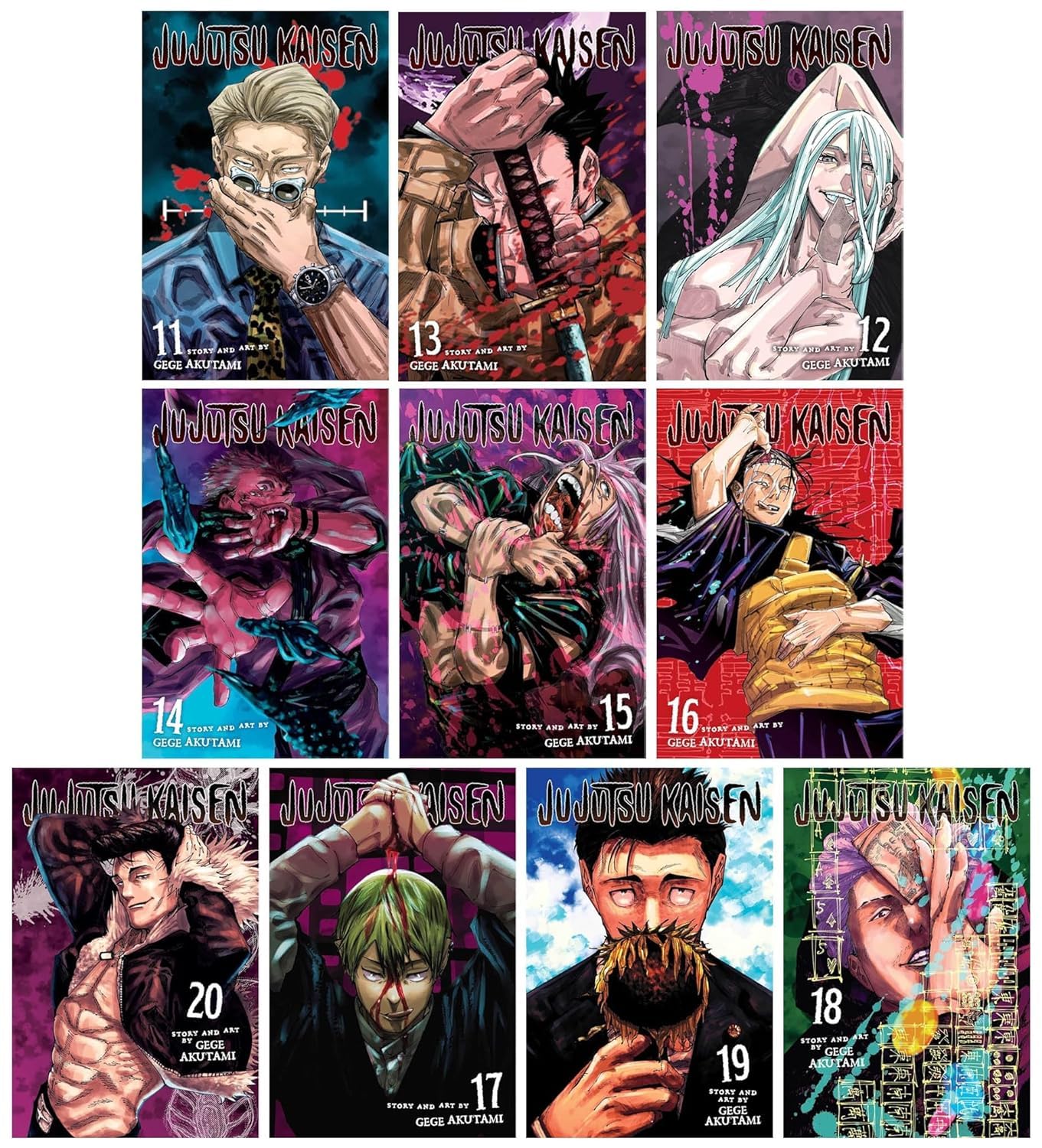 Jujutsu Kaisen Series (Vol. 11-20) Collection 10 Books Set By Gege Akutami (VIZ Media LLC Ltd)
Jujutsu Kaisen Series (Vol. 11-20) Collection 10 Books Set By Gege Akutami (VIZ Media LLC Ltd)