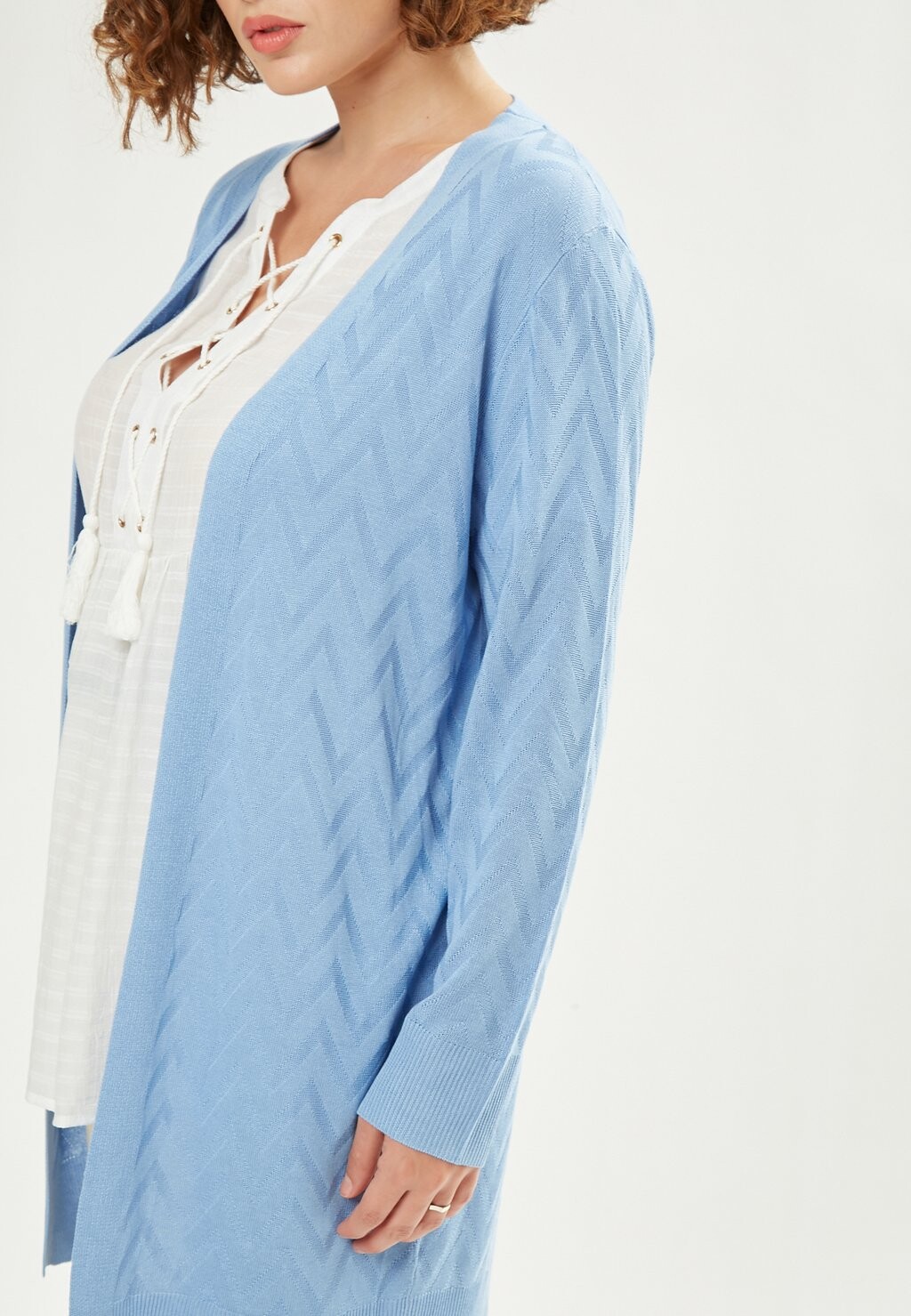 Кардиган ZIG ZAG Maison Form'elle, светло-голубой
Кардиган ZIG ZAG Maison Form'elle, светло-голубой