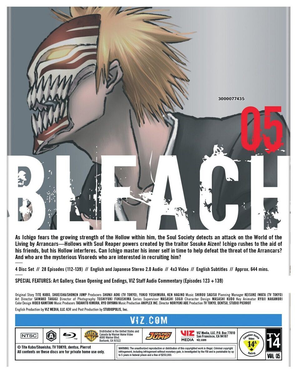 Blu-Ray диск Bleach Set 5 Blu-ray 
Blu-Ray диск Bleach Set 5 Blu-ray