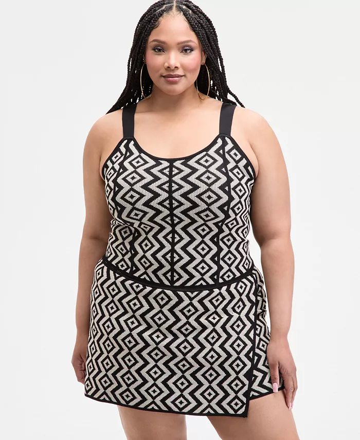 Модный топ с геометрическим узором больших размеров Nina Parker, мультиколор
Модный топ с геометрическим узором больших размеров Nina Parker, мультиколор