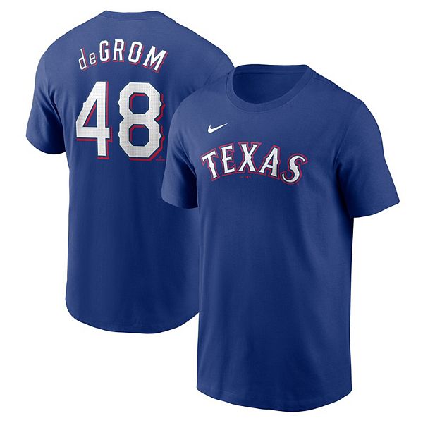 Футболка с именем и номером Jacob deGrom Texas Rangers Nike
Футболка с именем и номером Jacob deGrom Texas Rangers Nike