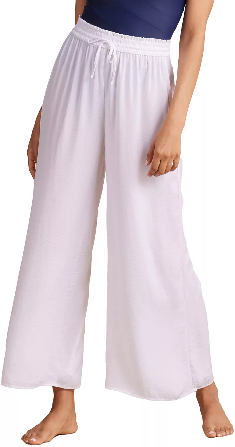 Женские шелковистые брюки-палаццо Summersalt с завязками, цвет Cloud White
Женские шелковистые брюки-палаццо Summersalt с завязками, цвет Cloud White