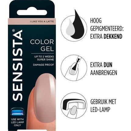 Sensista Color Gel I Like You A Latte - Нюдовый
Sensista Color Gel I Like You A Latte - Нюдовый