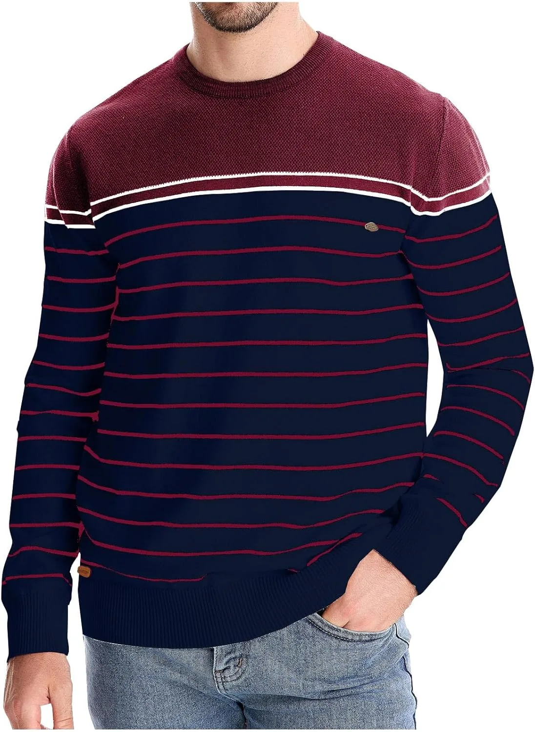 Мужской свитер с круглым вырезом и длинными рукавами, свободный крой, кабельная вязка, плюс размеры AQAYL
Мужской свитер с круглым вырезом и длинными рукавами, свободный крой, кабельная вязка, плюс размеры AQAYL