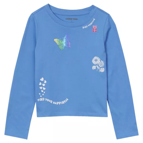 Футболка с длинным рукавом и принтом для девочек 4–16 лет Lands' End, цвет sky blue happiness
Футболка с длинным рукавом и принтом для девочек 4–16 лет Lands' End, цвет sky blue happiness