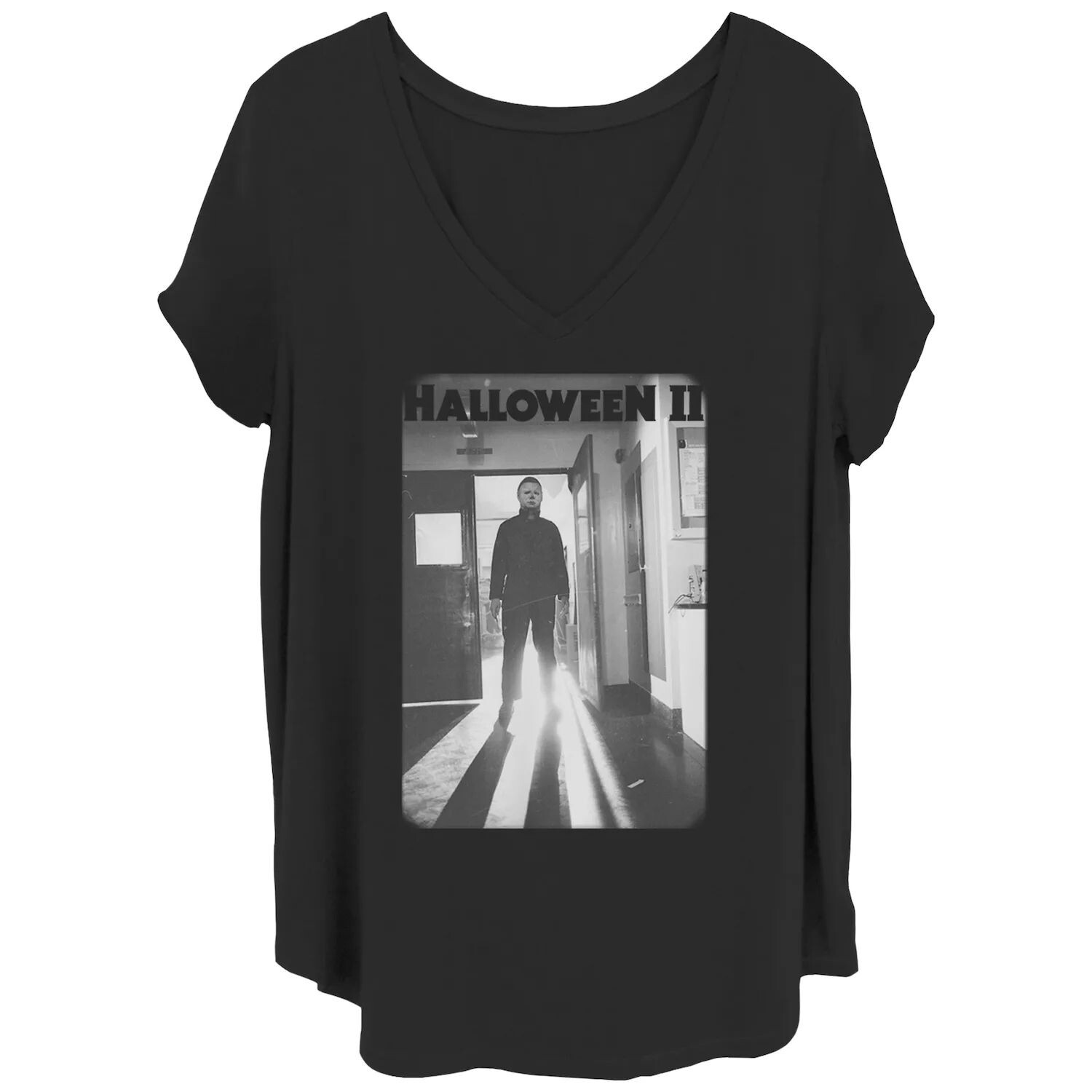 Детская футболка больших размеров с выцветшим плакатом «Хэллоуин 2» Майкла Майерса Licensed Character
Детская футболка больших размеров с выцветшим плакатом «Хэллоуин 2» Майкла Майерса Licensed Character