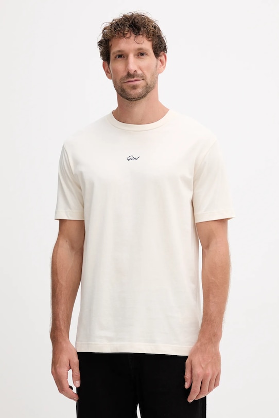 Хлопковая футболка Gant, бежевый
Хлопковая футболка Gant, бежевый