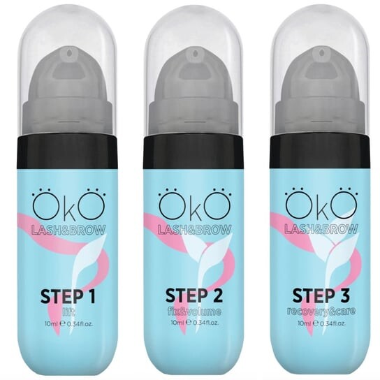 Набор для лифтинга ламинирования ресниц и бровей OKO Step 1-2-3, 3х10мл Project Lashes
Набор для лифтинга ламинирования ресниц и бровей OKO Step 1-2-3, 3х10мл Project Lashes