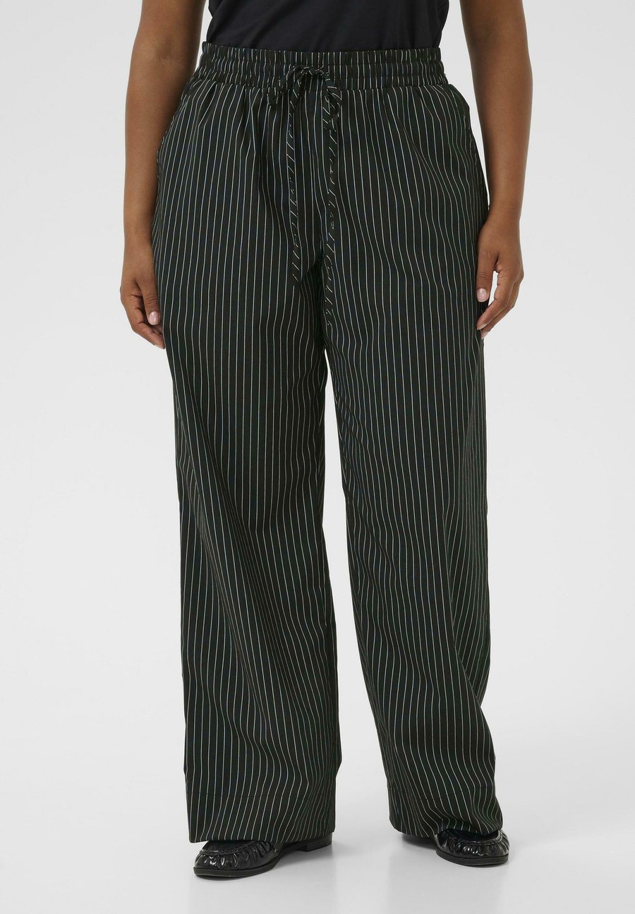 Брюки Kaffe Curve Trousers, Black Chalk Pinstripe/Black
Брюки Kaffe Curve Trousers, Black Chalk Pinstripe/Black