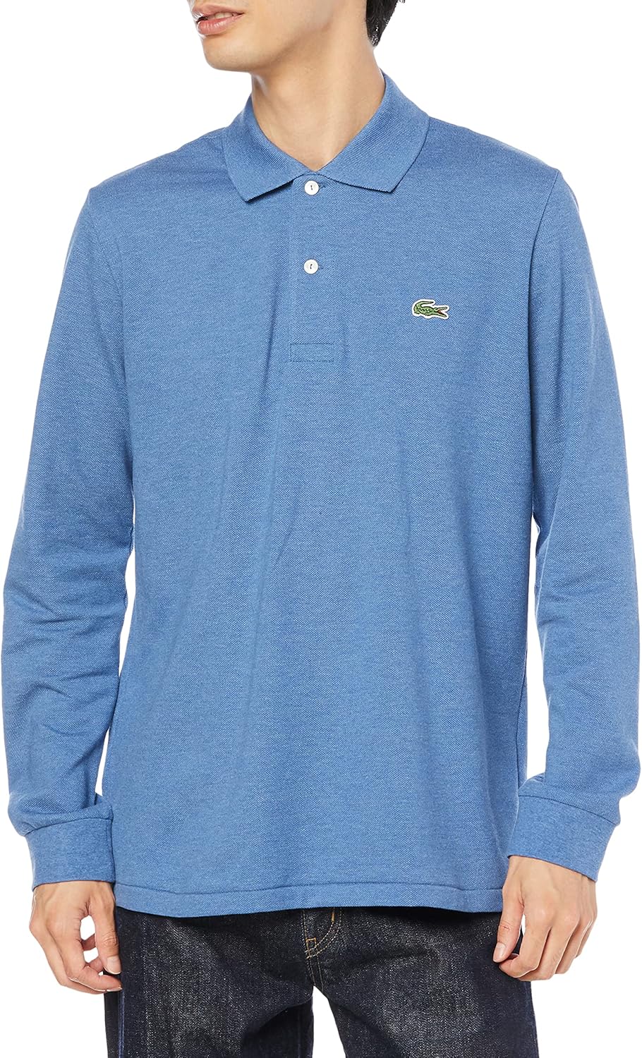 Мужская поло-рубашка с длинными рукавами в рубчик, цвет меланж, L1313 Lacoste, синий/серый
Мужская поло-рубашка с длинными рукавами в рубчик, цвет меланж, L1313 Lacoste, синий/серый