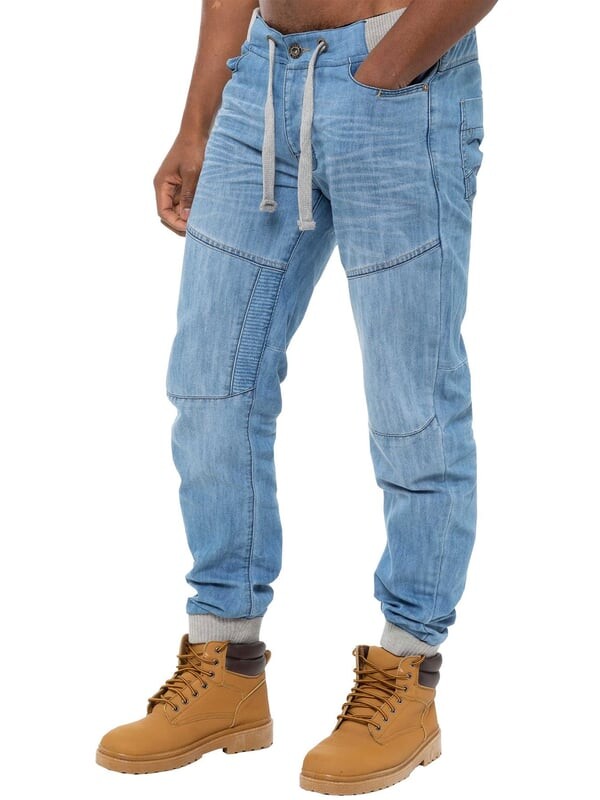 Мужские джинсы-джоггеры из денима с легкими манжетами Enzo, синий
Мужские джинсы-джоггеры из денима с легкими манжетами Enzo, синий