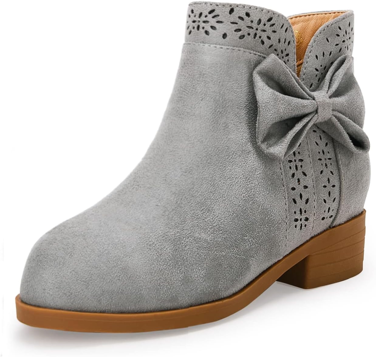 Детские ботинки для девочек с бантом, из искусственной замши, с вырезом V, низким невысоким каблуком, боковой молнией, стиль Челси Coutgo, Grey
Детские ботинки для девочек с бантом, из искусственной замши, с вырезом V, низким невысоким каблуком, боковой молнией, стиль Челси Coutgo, Grey