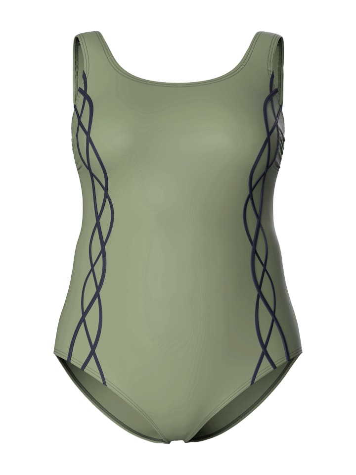 Купальник Ulla Popken, оливково-зеленый
Купальник Ulla Popken, оливково-зеленый