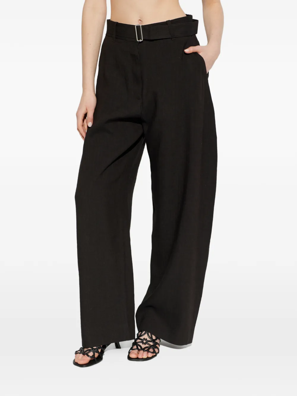 Брюки с ремнем Studio Nicholson, черный
Брюки с ремнем Studio Nicholson, черный