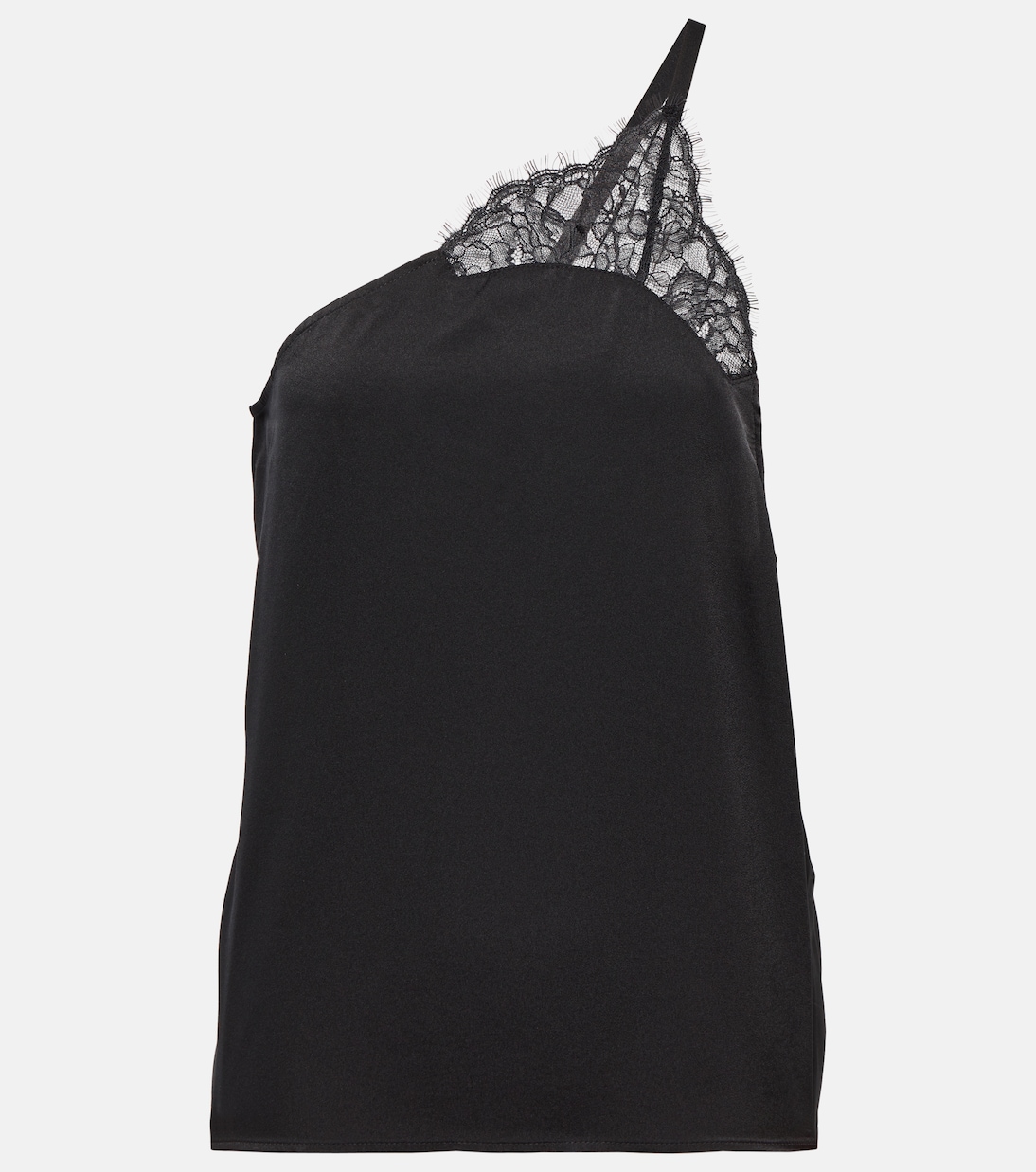 Атласная майка с кружевной отделкой JW Anderson, черный
Атласная майка с кружевной отделкой JW Anderson, черный