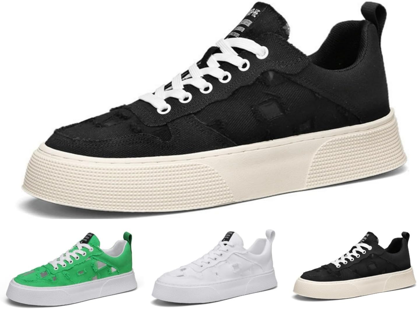 Женские и мужские модные массивные кроссовки из холщовой ткани, классические Y2K, низкие, дышащие, легкие, повседневные обувь для ходьбы Macefil, черный
Женские и мужские модные массивные кроссовки из холщовой ткани, классические Y2K, низкие, дышащие, легкие, повседневные обувь для ходьбы Macefil, черный