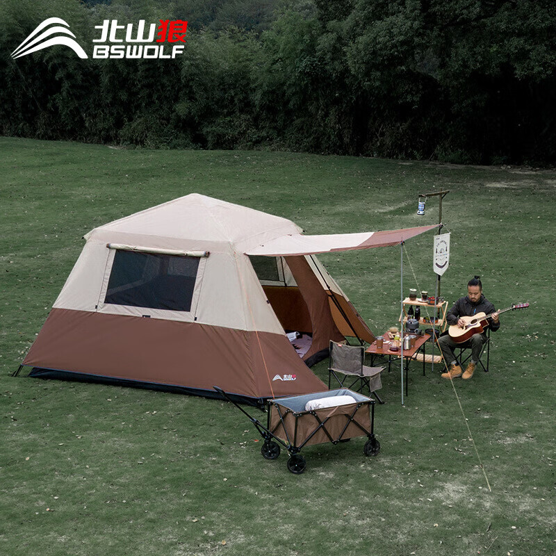 BSWolf, полностью автоматическая палатка для кемпинга на открытом воздухе, водонепроницаемая и солнцезащитная, большая утолщенная складная коричневая палатка для кемпинга, 5-8 человек
BSWolf, полностью автоматическая палатка для кемпинга на открытом воздухе, водонепроницаемая и солнцезащитная, большая утолщенная складная коричневая палатка для кемпинга, 5-8 человек