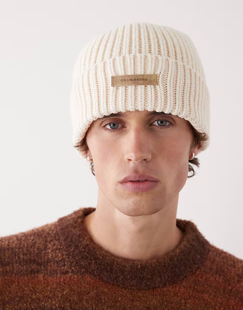 Вязаная шапка серого цвета с логотипом Prohibited, Серый, Вязаная шапка серого цвета с логотипом Prohibited
Вязаная шапка серого цвета с логотипом Prohibited, Серый, Вязаная шапка серого цвета с логотипом Prohibited