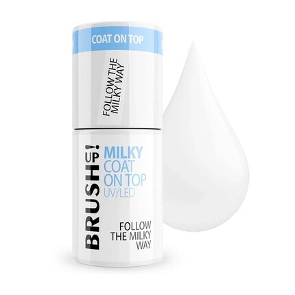 Молочное покрытие сверху УФ-светодиодный гибридный топ Следуйте за Млечным Путем 5 г Brushup
Молочное покрытие сверху УФ-светодиодный гибридный топ Следуйте за Млечным Путем 5 г Brushup