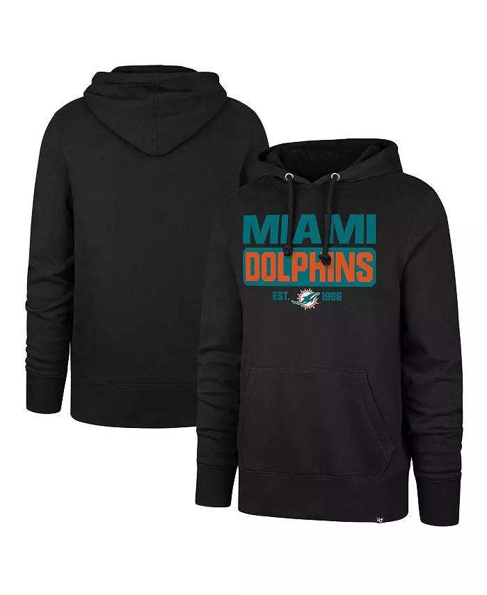 Мужская черная толстовка с капюшоном Miami Dolphins Box Out Headline Pullover Hoodie '47 Brand
Мужская черная толстовка с капюшоном Miami Dolphins Box Out Headline Pullover Hoodie '47 Brand