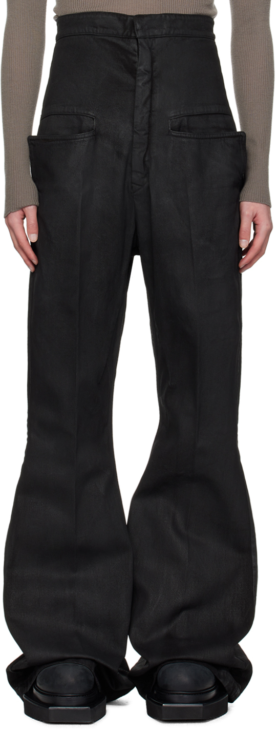 Черные грязевые джинсы Lido Rick Owens 
Черные грязевые джинсы Lido Rick Owens