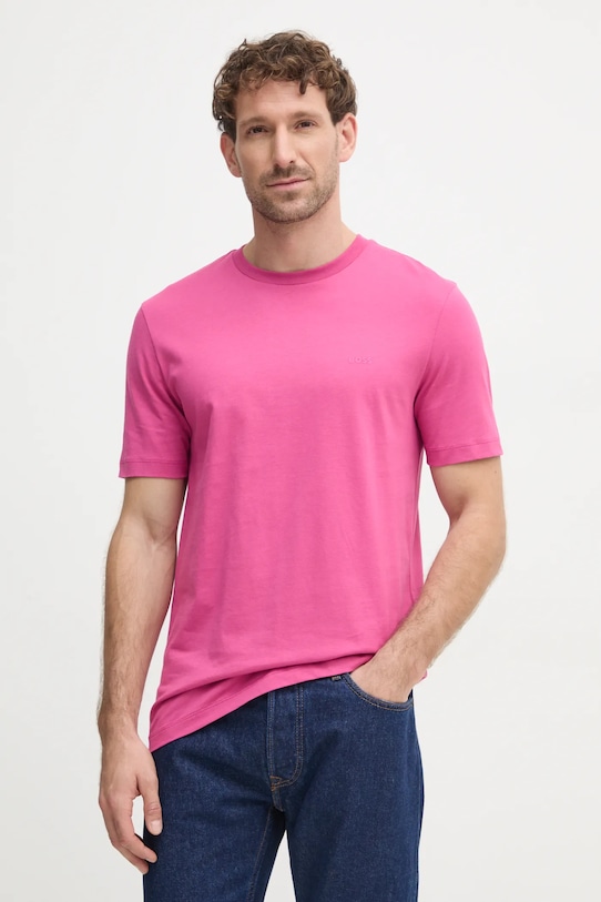Хлопковая футболка Boss, розовый
Хлопковая футболка Boss, розовый